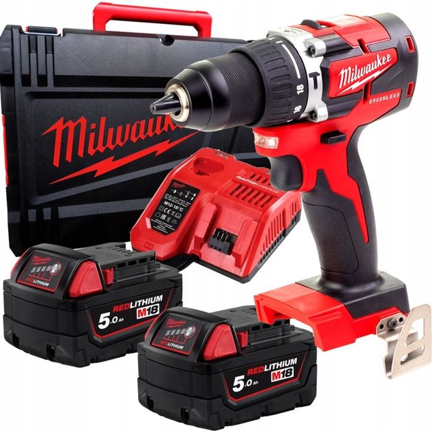 Дрель-шуруповерт акумуляторна безщіткова ударна M18 CBLPD-502X крут. момент 60Нм MILWAUKEE, фото , зображення 2 | SNABZHENIE.com.ua