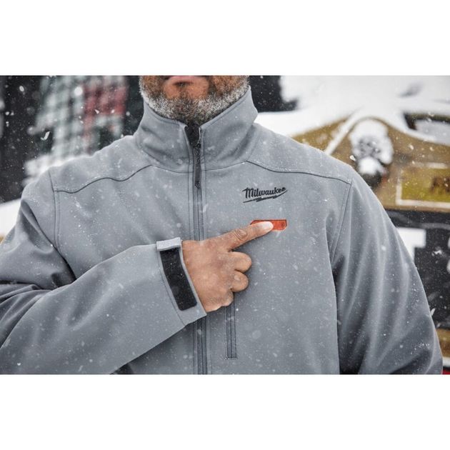 Куртка с подогревом XL MILWAUKEE M12 HJGREY5-201 с аккумулятором, фото , изображение 6 | SNABZHENIE.com.ua Куртка с подогревом XL MILWAUKEE M12 HJGREY5-201 с аккумулятором, фото , изображение 6 | SNABZHENIE.com.ua