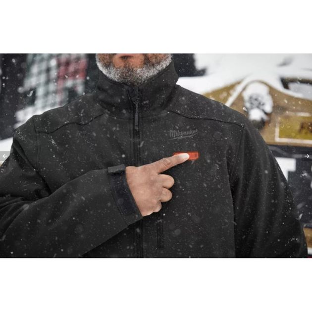 Куртка с подогревом XXL MILWAUKEE M12HJBL5-201, з/у и аккумулятор, фото , изображение 5 | SNABZHENIE.com.ua Куртка с подогревом XXL MILWAUKEE M12HJBL5-201, з/у и аккумулятор, фото , изображение 5 | SNABZHENIE.com.ua