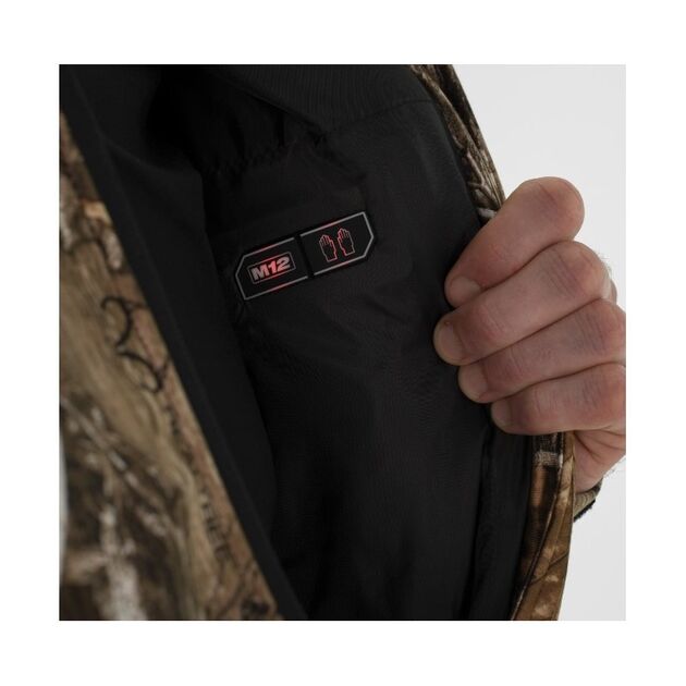 Куртка с подогревом XXL MILWAUKEE M12 HJCAMO6-201 с з/у и аккумулятором, фото , изображение 5 | SNABZHENIE.com.ua Куртка с подогревом XXL MILWAUKEE M12 HJCAMO6-201 с з/у и аккумулятором, фото , изображение 5 | SNABZHENIE.com.ua