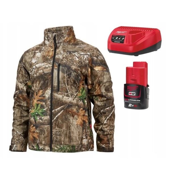 Куртка с подогревом XXL MILWAUKEE M12 HJCAMO6-201 с з/у и аккумулятором, фото , изображение 3 | SNABZHENIE.com.ua Куртка с подогревом XXL MILWAUKEE M12 HJCAMO6-201 с з/у и аккумулятором, фото , изображение 3 | SNABZHENIE.com.ua