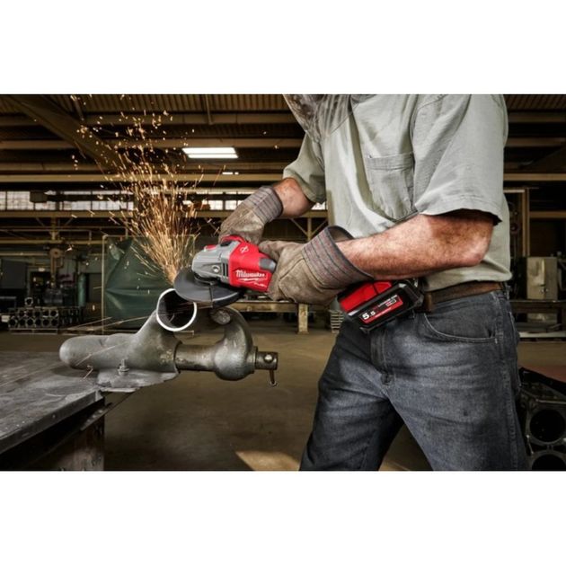 Угловая шлифовальная машина аккумуляторная MILWAUKEE M18FHSAG125XB-0, фото , изображение 8 | SNABZHENIE.com.ua