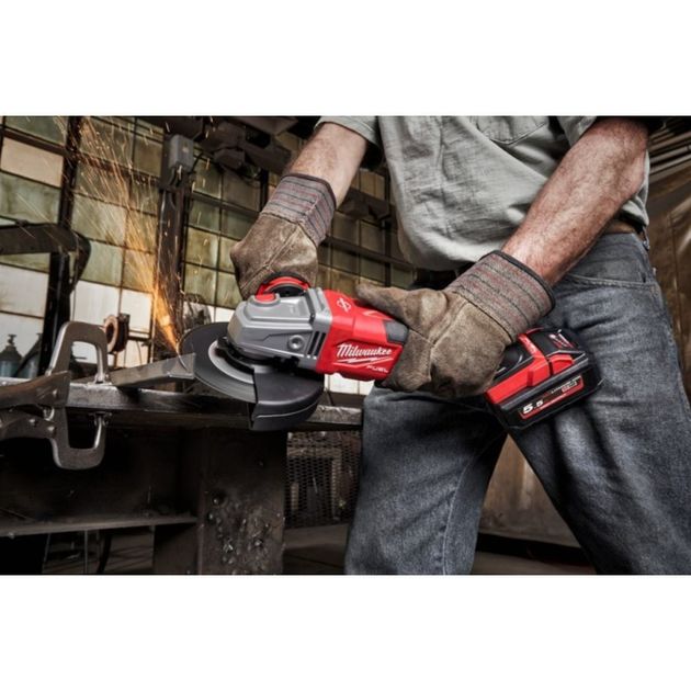 Угловая шлифовальная машина аккумуляторная MILWAUKEE M18FHSAG125XB-0, фото , изображение 7 | SNABZHENIE.com.ua