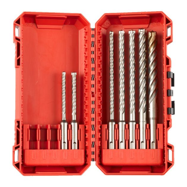 Набор буров SDS+ MX4, 7 шт. (5/6x115 мм, 6/8/8/10x165 мм, 12x160 мм) MILWAUKEE, фото  | SNABZHENIE.com.ua