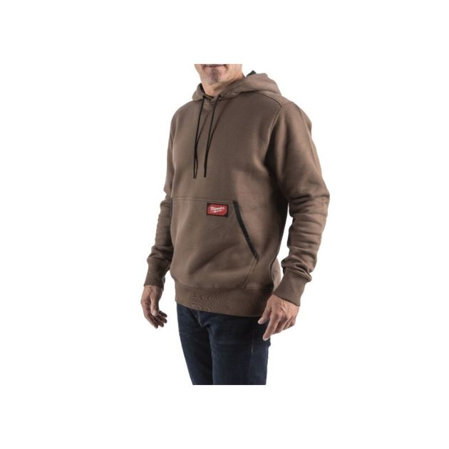Толстовка MILWAUKEE WH MW BR XXL коричневая, фото , изображение 3 | SNABZHENIE.com.ua