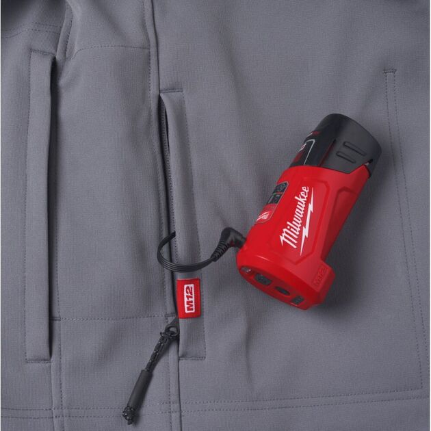 Куртка с подогревом XL MILWAUKEE M12 HJGREY5-0 (без з/у и акк.), фото , изображение 7 | SNABZHENIE.com.ua Куртка с подогревом XL MILWAUKEE M12 HJGREY5-0 (без з/у и акк.), фото , изображение 7 | SNABZHENIE.com.ua