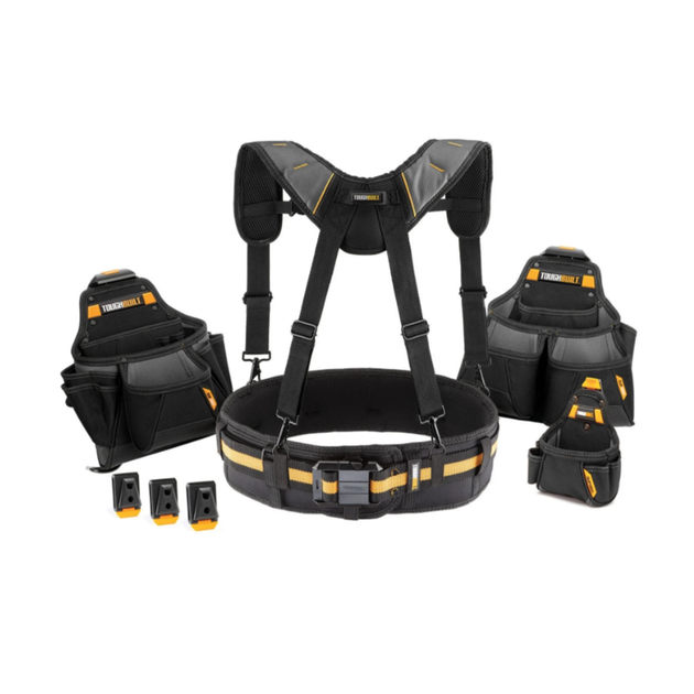 Набор: ремень, подтяжки, 3 сумки с клипсами TOUGHBUILT TB-CT-101-5, фото  | SNABZHENIE.com.ua
