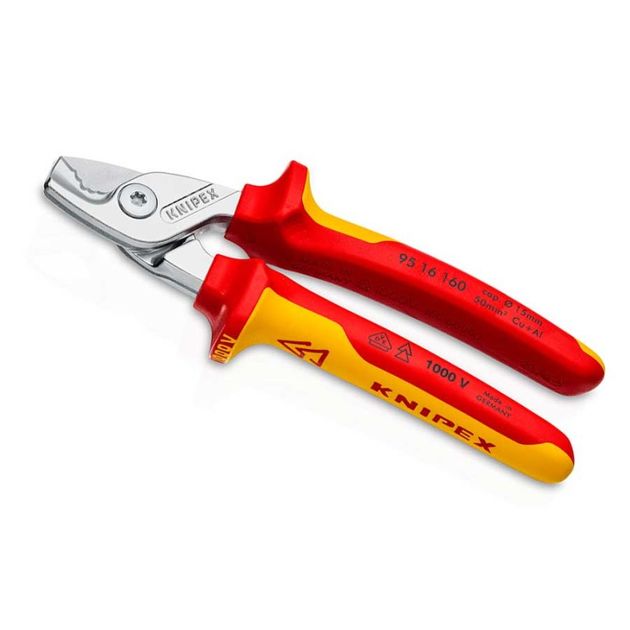 Ножиці для різки кабелів 160 мм Knipex 95 16 160, фото  | SNABZHENIE.com.ua