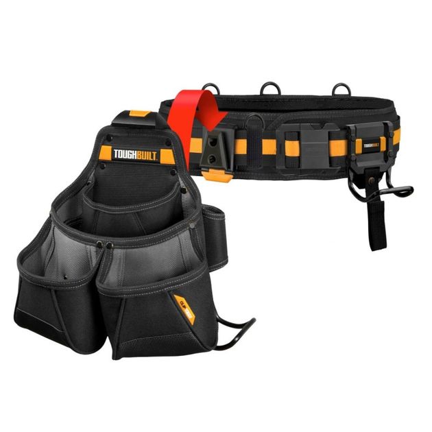 Пояс монтажника с тремя карманами ClipTech TOUGHBUILT TB-CT-101-3P, фото  | SNABZHENIE.com.ua