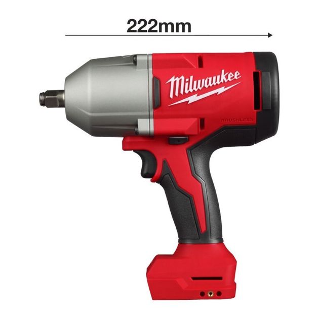 Гайковерт високопотужний MILWAUKEE 1/2 (1627 Нм) M18 BLHIWF12-0X (каркас) з кільцем, фото , зображення 3 | SNABZHENIE.com.ua Гайковерт високопотужний MILWAUKEE 1/2 (1627 Нм) M18 BLHIWF12-0X (каркас) з кільцем, фото , зображення 3 | SNABZHENIE.com.ua