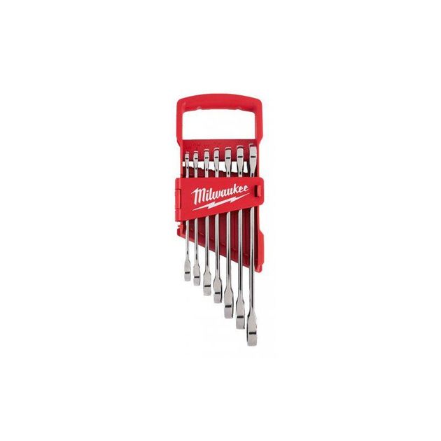 Набор дюймовых гаечных ключей Milwaukee 7 шт. с трещеткой, фото  | SNABZHENIE.com.ua