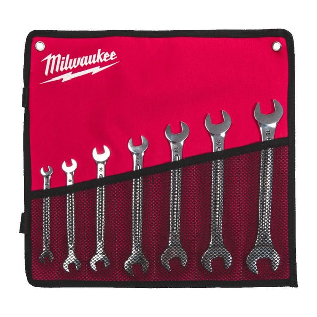 Набор рожковых ключей MILWAUKEE, 7 предметов (6-19мм), фото  | SNABZHENIE.com.ua