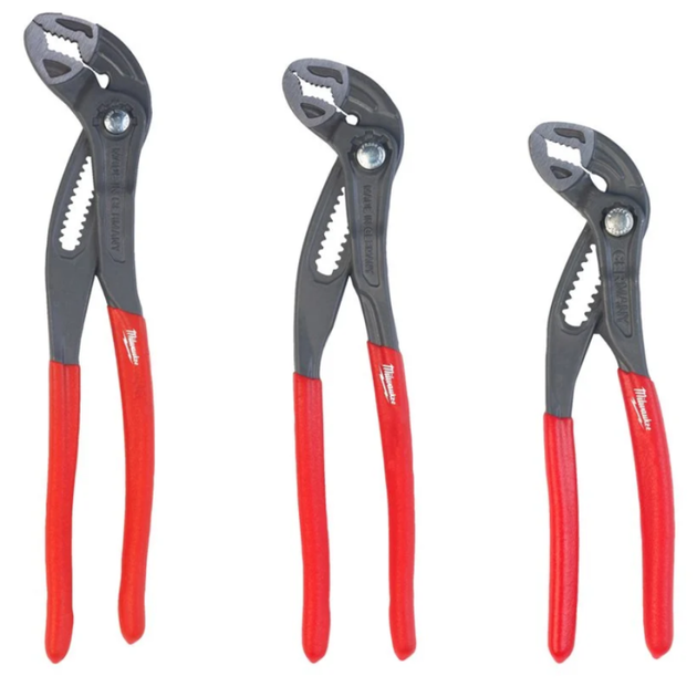 Набор сантехнических ключей MILWAUKEE 3 предмета (180, 250, 300 мм), фото  | SNABZHENIE.com.ua