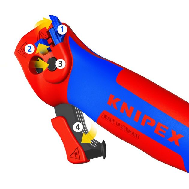 Нож с пяткой двухфункционный KNIPEX 16 50 145 SB, фото , изображение 3 | SNABZHENIE.com.ua Нож с пяткой двухфункционный KNIPEX 16 50 145 SB, фото , изображение 3 | SNABZHENIE.com.ua