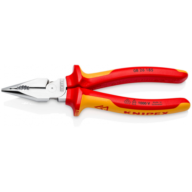Диэлектрические удлиненные пассатижи KNIPEX 08 26 185, фото  | SNABZHENIE.com.ua