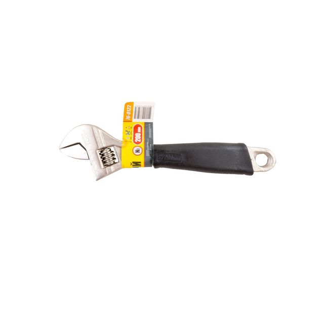 Ключ разводной MASTERTOOL 200 мм 0 - 25 мм C45/Ni рукоятка с TPR накладкой 76-0122, фото , зображення 2 | SNABZHENIE.com.ua Ключ разводной MASTERTOOL 200 мм 0 - 25 мм C45/Ni рукоятка с TPR накладкой 76-0122, фото , зображення 2 | SNABZHENIE.com.ua