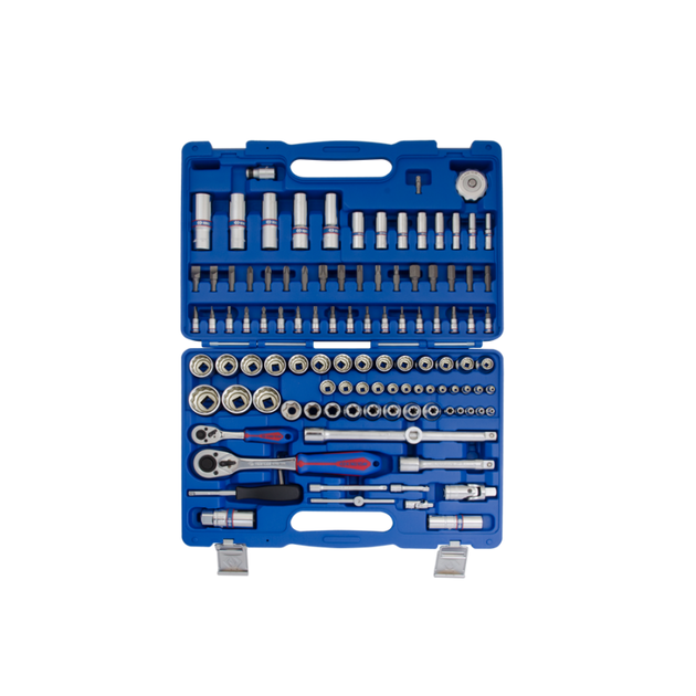 Универсальный набор инструментов 110 ед. KING TONY 1/4" и 1/2", фото , изображение 2 | SNABZHENIE.com.ua