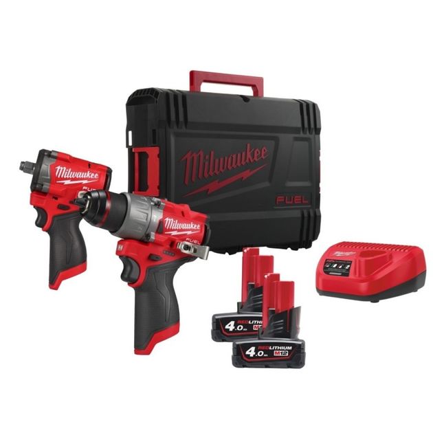 Набор инструментов M12 FPP2X2-402X MILWAUKEE, 2 аккумулятора, фото  | SNABZHENIE.com.ua