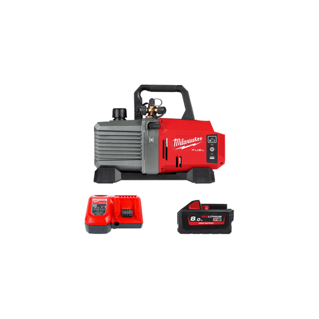 Насос вакуумный аккумуляторный MILWAUKEE M18 FVP5-801 с адаптером, фото  | SNABZHENIE.com.ua