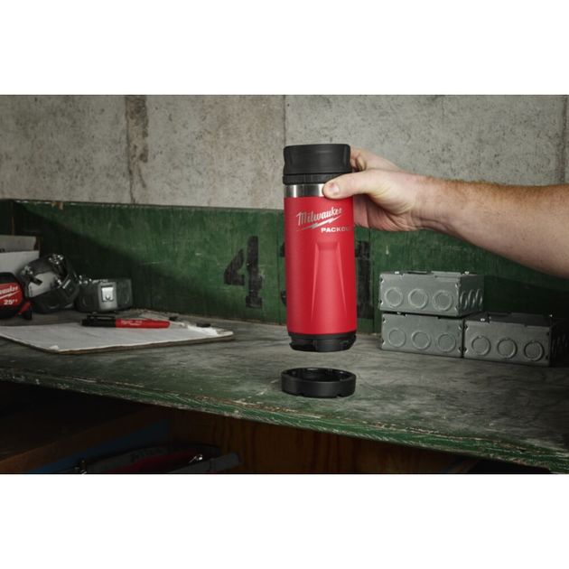 Термокружка PACKOUT 532 мл красная MILWAUKEE с крышкой Sip Lid, фото , изображение 2 | SNABZHENIE.com.ua
