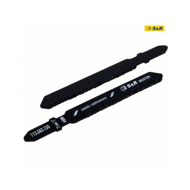 Полотно S&R T130RIFF Meister для лобзика по стеклу и керамике 2 шт, фото  | SNABZHENIE.com.ua