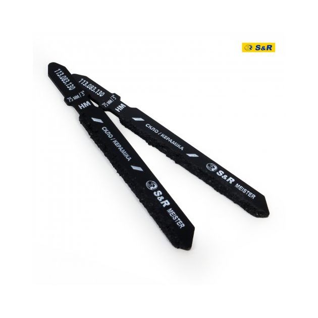 Полотно S&R T130RIFF Meister для лобзика по стеклу и керамике 2 шт, фото , изображение 9 | SNABZHENIE.com.ua Полотно S&R T130RIFF Meister для лобзика по стеклу и керамике 2 шт, фото , изображение 9 | SNABZHENIE.com.ua