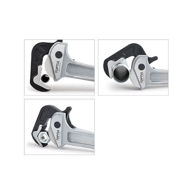 Ключ трубный рычажный алюминиевый Hawk 25-60мм L450 TOPTUL DDAI1A18, фото , изображение 2 | SNABZHENIE.com.ua Ключ трубный рычажный алюминиевый Hawk 25-60мм L450 TOPTUL DDAI1A18, фото , изображение 2 | SNABZHENIE.com.ua