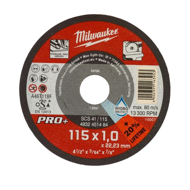 Отрезной диск MILWAUKEE SCS 41/115x1 PRO+ (1 шт) 4932451484, фото  | SNABZHENIE.com.ua