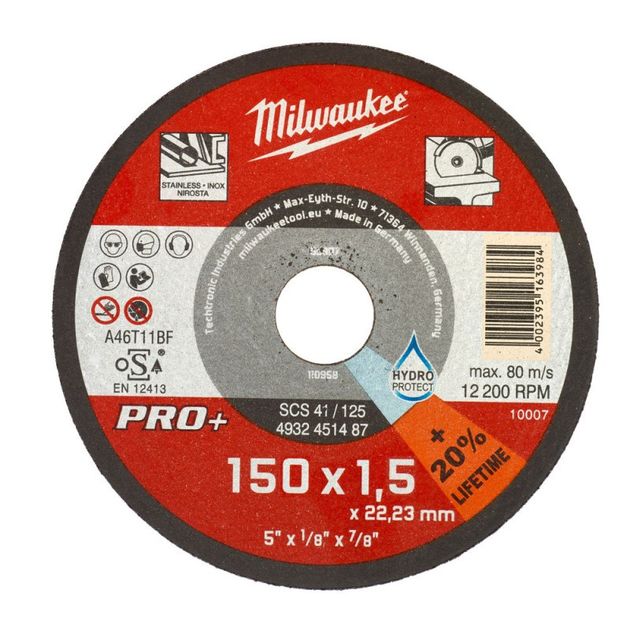 Диск різальний SCS 41/150х1.5 PRO+ MILWAUKEE, фото  | SNABZHENIE.com.ua