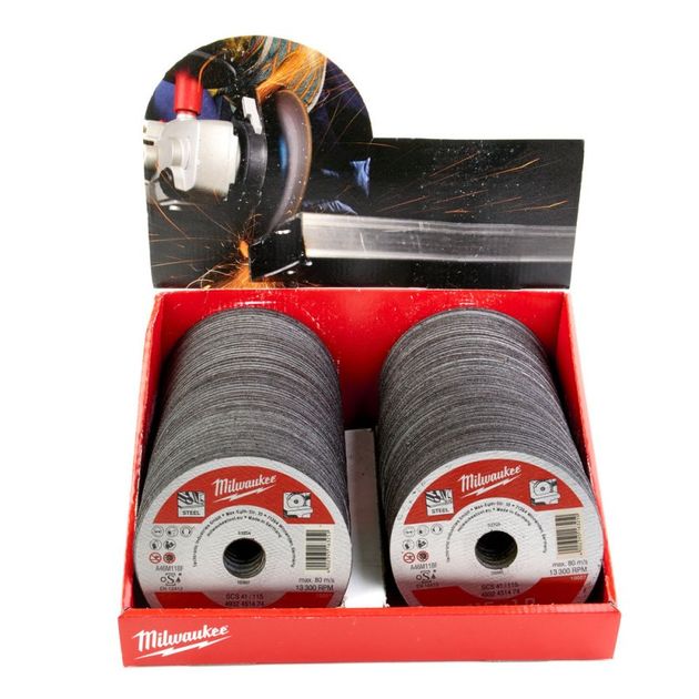 Отрезной диск SCS41/115X1 - 200шт MILWAUKEE 4932451475 (115 мм), фото  | SNABZHENIE.com.ua