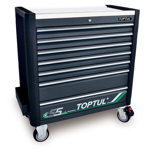 Тележка с инструментом 7 секций 413 ед. серый Bumper серия TOPTUL GE-41330, фото  | SNABZHENIE.com.ua