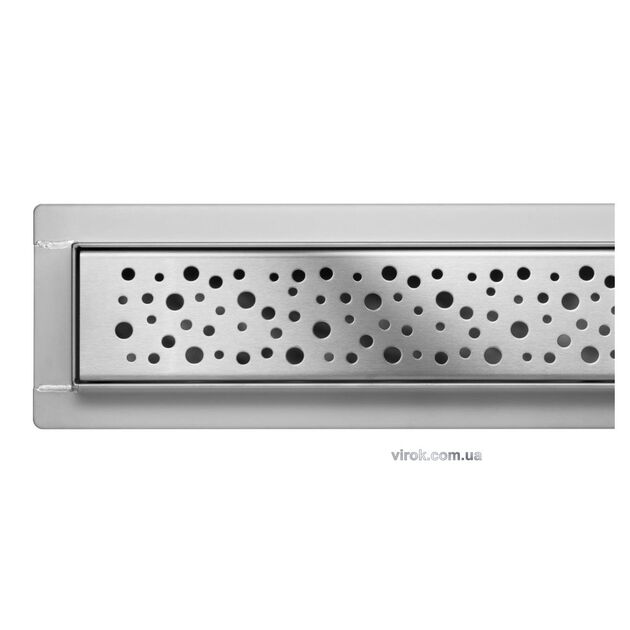 Трап підлоговий для душу з нержавіючої сталі "NAPO" FALA; 40х 7х 5,2 см [6], фото  | SNABZHENIE.com.ua