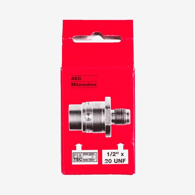 Адаптер для патрона перфораторів SDS-PLUS MILWAUKEE, FIXTEC - 1/2'' X 20 UNF 2, фото , зображення 2 | SNABZHENIE.com.ua