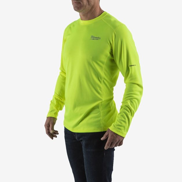 Футболка MILWAUKEE WWLS жёлтая, дышащая, длинный рукав, XL 4932493091, фото , изображение 2 | SNABZHENIE.com.ua