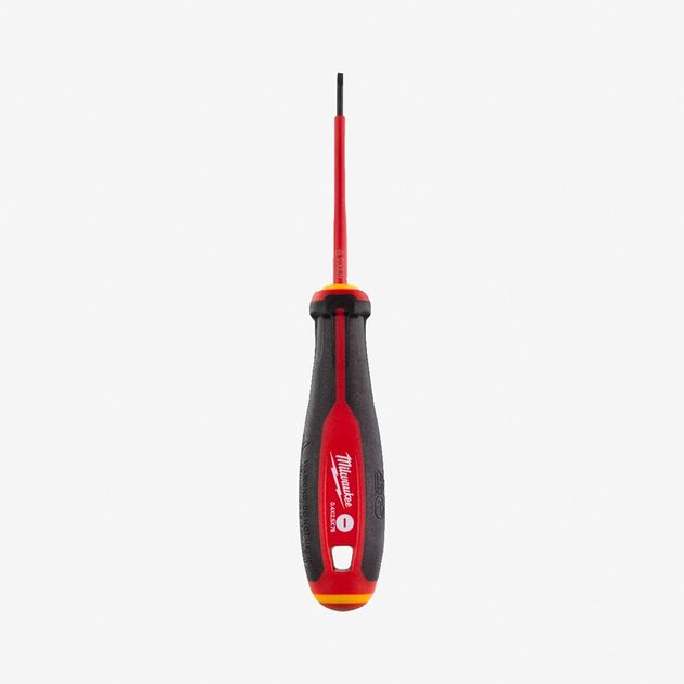 Викрутка VDE диэлектрическая MILWAUKEE SL 0,4x2,5x75 мм 4932478712, фото  | SNABZHENIE.com.ua