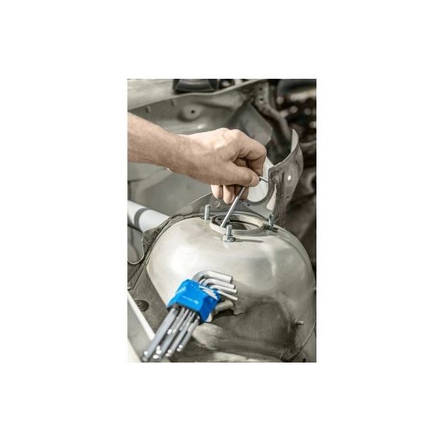 Набір шестигранних ключів з кулькою S2, 9 шт. довгих HOEGERT HT1W825, фото , зображення 2 | SNABZHENIE.com.ua Набір шестигранних ключів з кулькою S2, 9 шт. довгих HOEGERT HT1W825, фото , зображення 2 | SNABZHENIE.com.ua