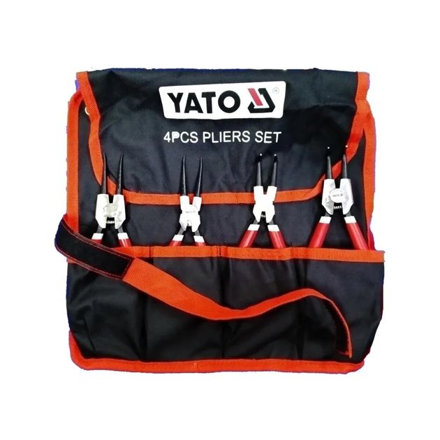 Щипцы SEGERA для стопорных колец YATO, 4 шт, 180 мм, YT-39615, фото  | SNABZHENIE.com.ua