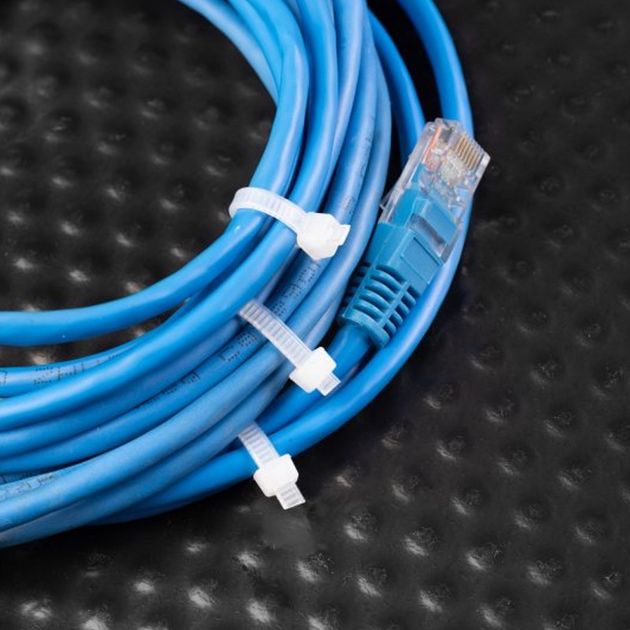 Стяжки нейлонові 3,6 x 200 мм, 25 шт., білі HOEGERT HT2C722, фото , зображення 2 | SNABZHENIE.com.ua Стяжки нейлонові 3,6 x 200 мм, 25 шт., білі HOEGERT HT2C722, фото , зображення 2 | SNABZHENIE.com.ua