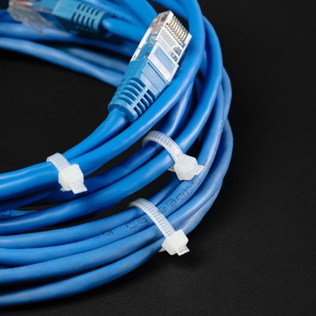 Стяжки нейлонові 4,8 x 200 мм, 25 шт., білі HOEGERT HT2C726, фото , зображення 2 | SNABZHENIE.com.ua Стяжки нейлонові 4,8 x 200 мм, 25 шт., білі HOEGERT HT2C726, фото , зображення 2 | SNABZHENIE.com.ua