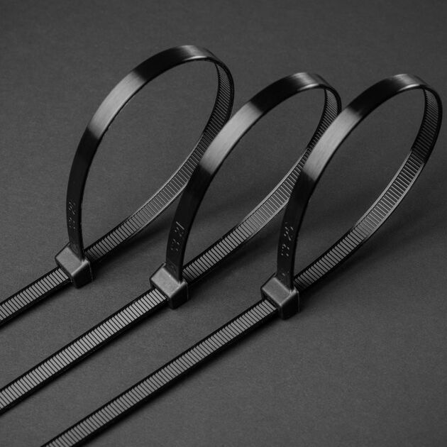 Стяжки нейлонові 4,8 x 200 мм, 25 шт., чорні HOEGERT HT2C709, фото , зображення 2 | SNABZHENIE.com.ua Стяжки нейлонові 4,8 x 200 мм, 25 шт., чорні HOEGERT HT2C709, фото , зображення 2 | SNABZHENIE.com.ua