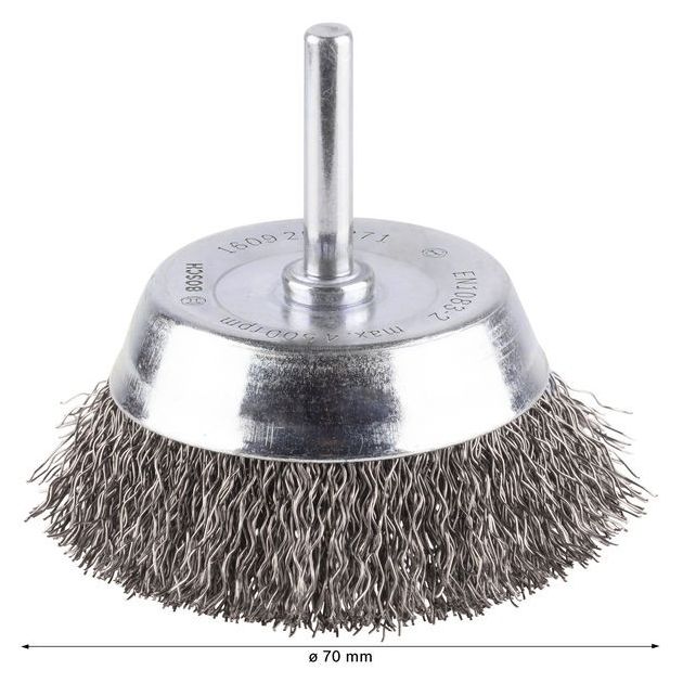 Зачисная щетка с хвилястым проводом, сталь, 70 x 0,2 мм BOSCH, фото , изображение 3 | SNABZHENIE.com.ua Зачисная щетка с хвилястым проводом, сталь, 70 x 0,2 мм BOSCH, фото , изображение 3 | SNABZHENIE.com.ua