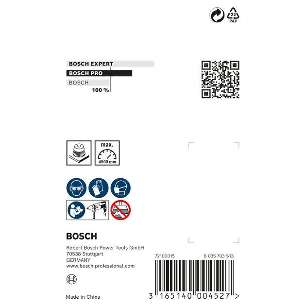 Зачисная щетка с хвилястым проводом, сталь, 70 x 0,2 мм BOSCH, фото , изображение 2 | SNABZHENIE.com.ua Зачисная щетка с хвилястым проводом, сталь, 70 x 0,2 мм BOSCH, фото , изображение 2 | SNABZHENIE.com.ua