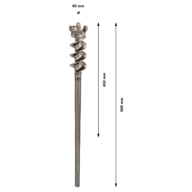 Бур Bosch SDS-max-9 BreakThrough 65x450 мм (1618596459), фото , изображение 3 | SNABZHENIE.com.ua