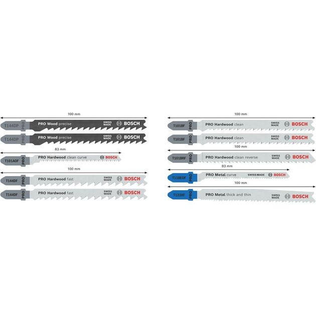 Набор PRO для дерева и металла, 100 мм BOSCH, фото , изображение 3 | SNABZHENIE.com.ua