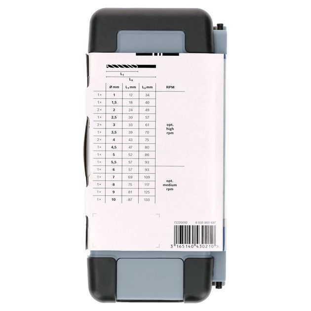 Набор из 18 сверл по металлу BOSCH Toughbox HSS-G, 1–10 мм, фото , изображение 2 | SNABZHENIE.com.ua Набор из 18 сверл по металлу BOSCH Toughbox HSS-G, 1–10 мм, фото , изображение 2 | SNABZHENIE.com.ua