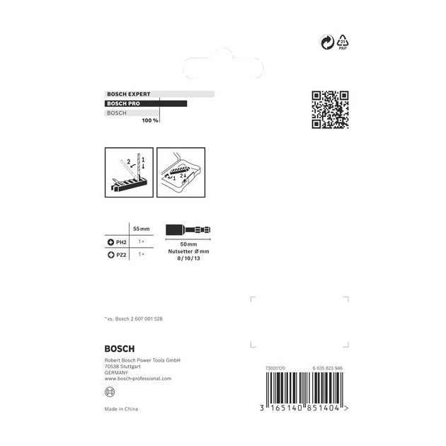 Комплект із 5 насадок Impact Control BOSCH для загвинчування, фото , изображение 2 | SNABZHENIE.com.ua