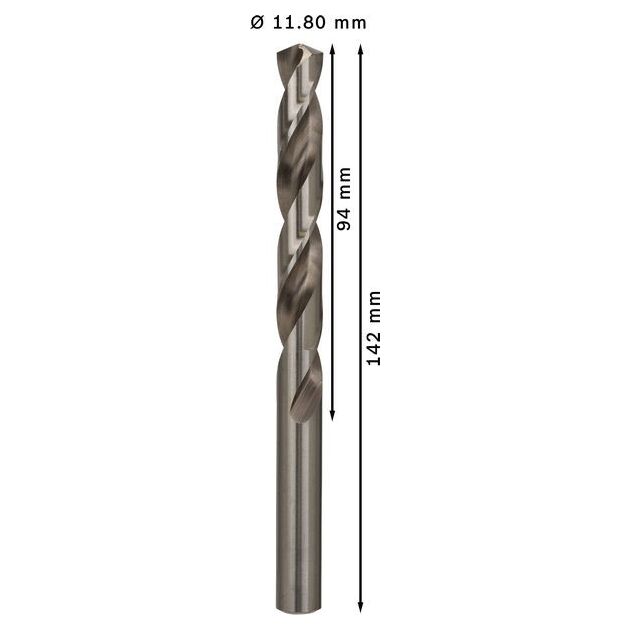 Сверла по металлу HSS-G 11.8 мм 5 шт. BOSCH (2608585536), фото , изображение 3 | SNABZHENIE.com.ua