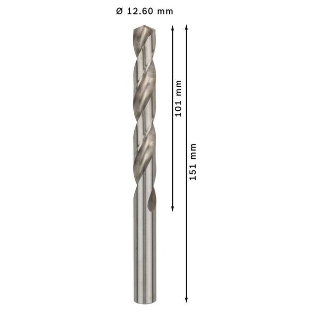 Сверла по металлу HSS-G 12.6 мм 5 шт. BOSCH (2608585542), фото , изображение 3 | SNABZHENIE.com.ua