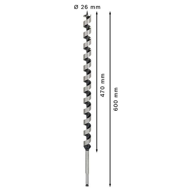 Сверла по дереву с шестигранным хвостовиком BOSCH 11,1 мм 26x470 мм, фото , изображение 3 | SNABZHENIE.com.ua Сверла по дереву с шестигранным хвостовиком BOSCH 11,1 мм 26x470 мм, фото , изображение 3 | SNABZHENIE.com.ua