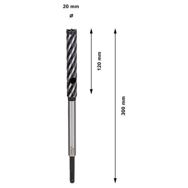 Резак для арматуры BOSCH SDS plus-9, 20 x 120 x 300 мм, фото , изображение 3 | SNABZHENIE.com.ua